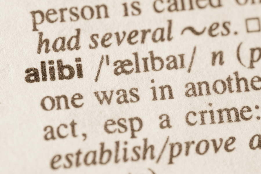 Main meaning of alibi
