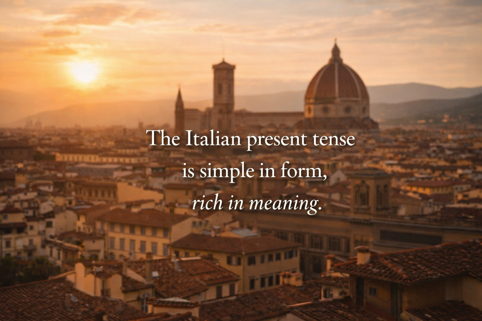 Italian present tense conjugation